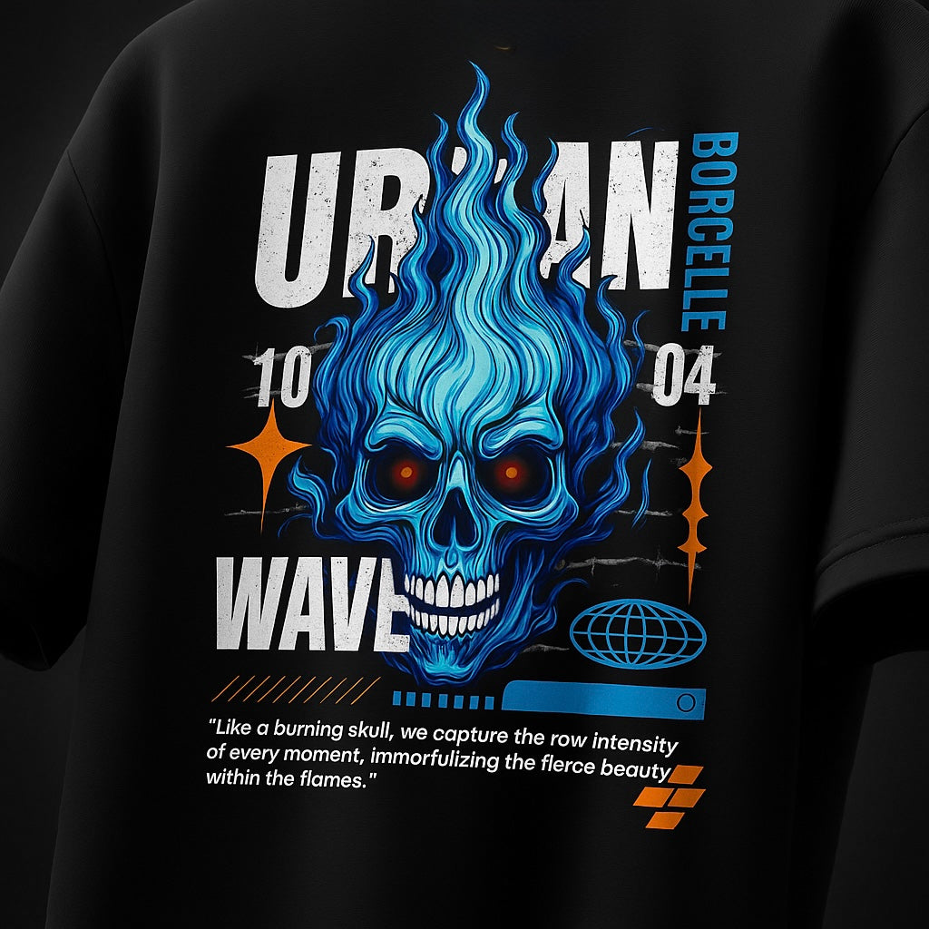 URBAN SKULL OVERSIZED TSHIRT
